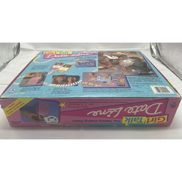 Vintage Girl Talk Date Line Board Game Dateline 1989  No Cassete Incomplete - Picture 15 of 16